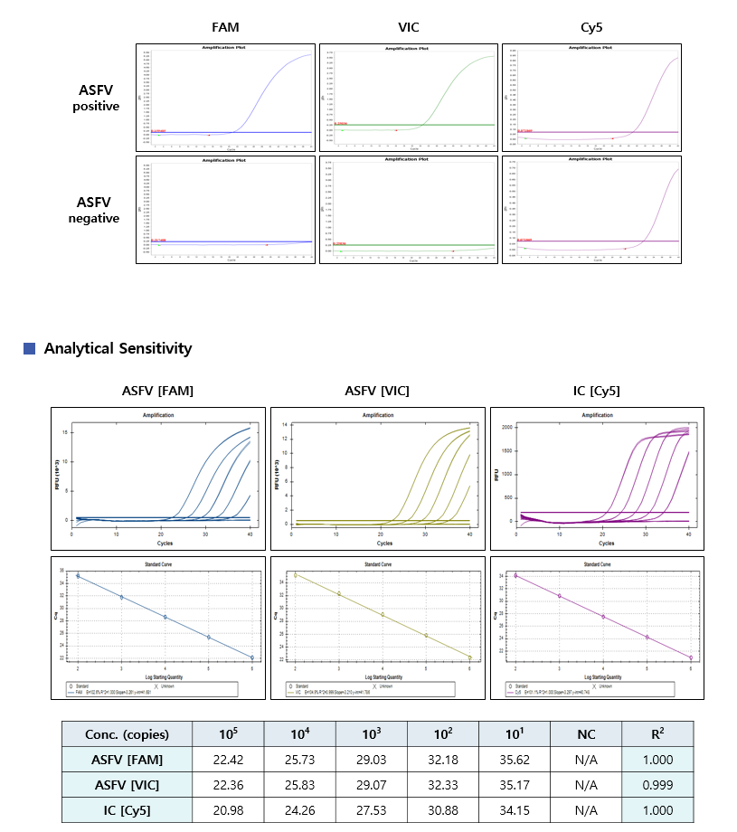 a multiplex real-time quantitative assay kit that specifically detects the ASFV(African Swine Fever Virus) DNA.